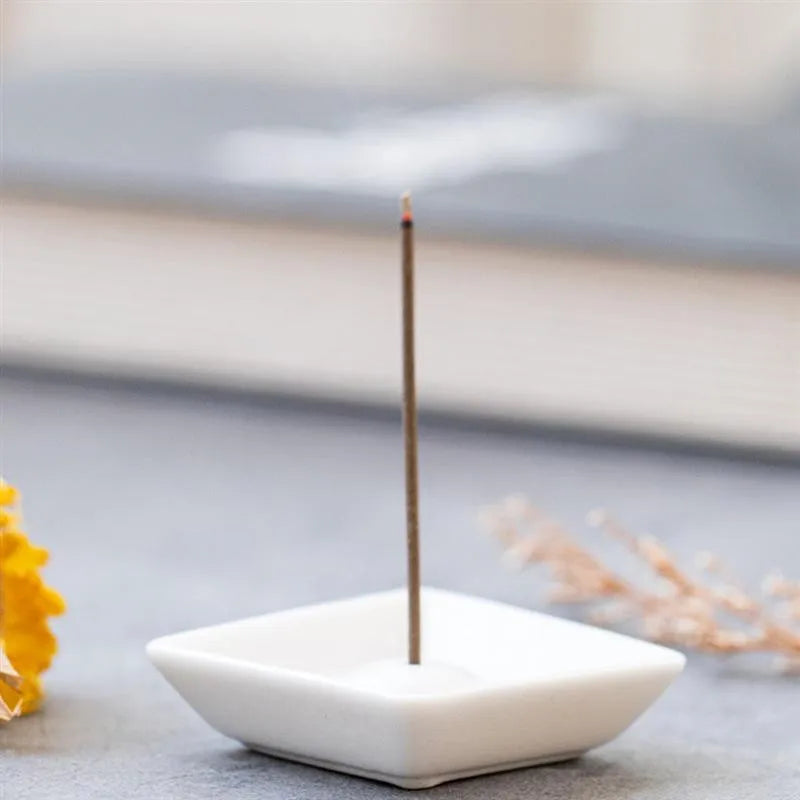 White Ceramic Incense Burner