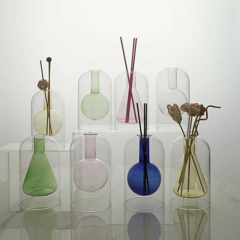 Colorful Transparent Diffuser Vase