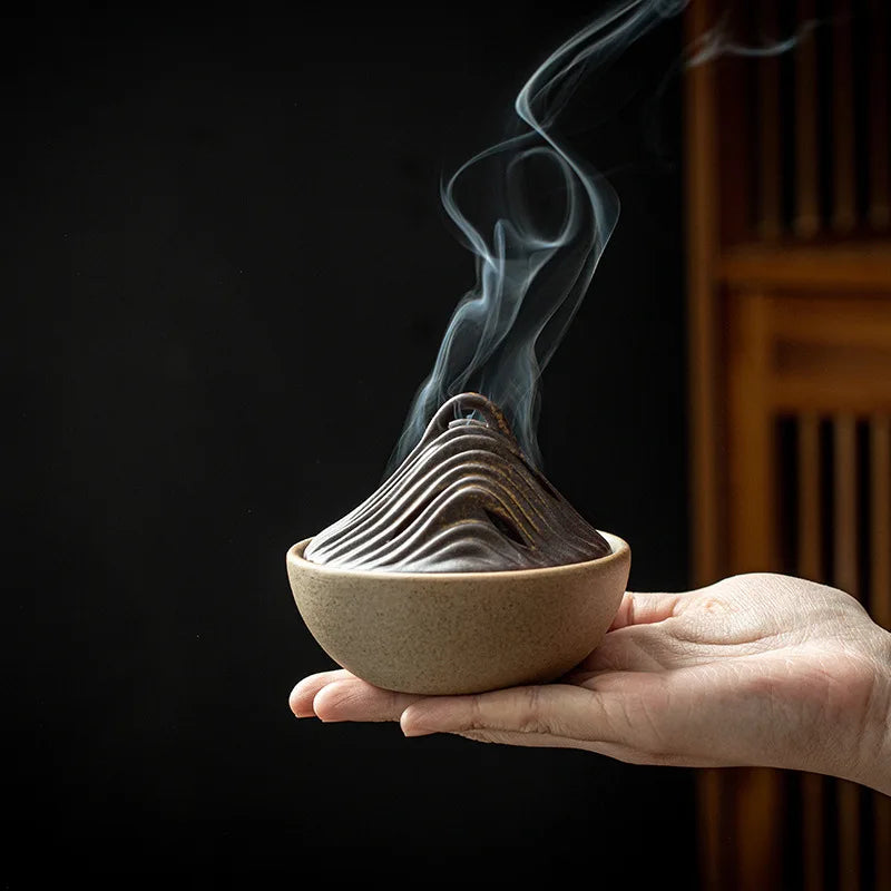 Ceramic Coil or Cone Incense Burner