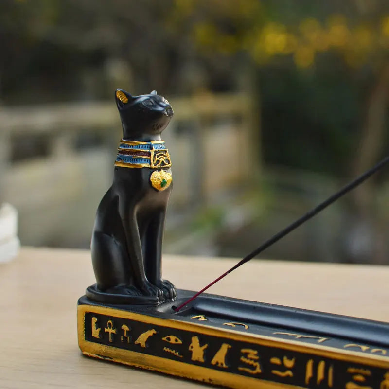 Bastet Stick &amp; Cone Incense Burner