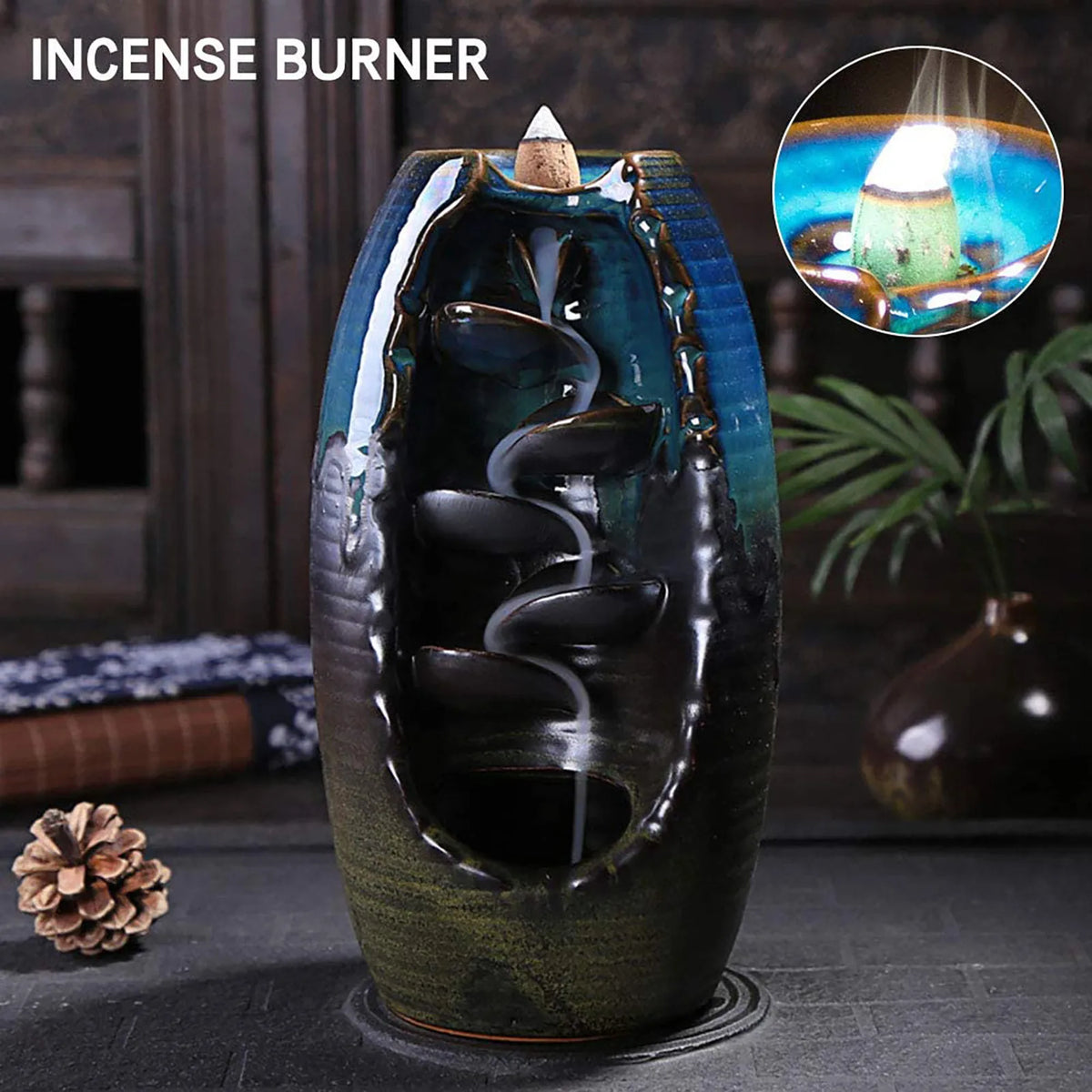 Waterfall Backflow Incense Burner