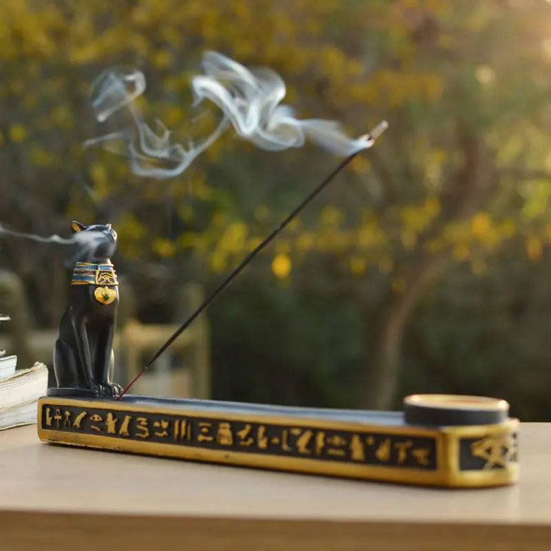 Bastet Stick &amp; Cone Incense Burner