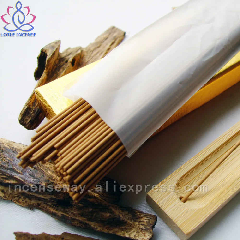 Natural Vietnamese Oudh Incense Sticks with Bamboo Burner