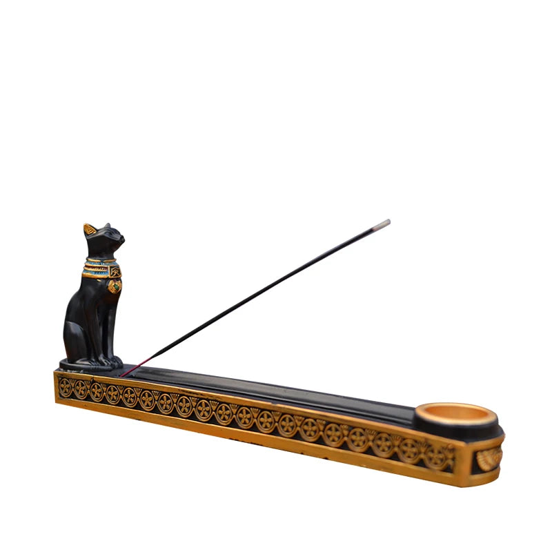 Bastet Stick &amp; Cone Incense Burner