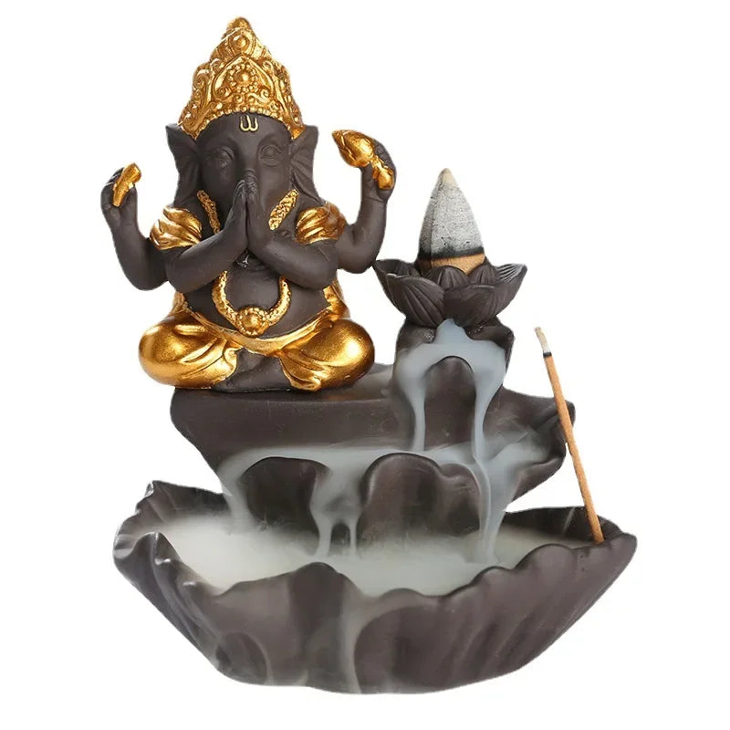 Ganesha Backflow Incense Burner